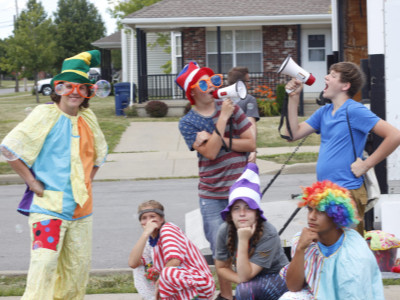 Clowning Outreach with Megaphones | Mission Adventures: Buffalo