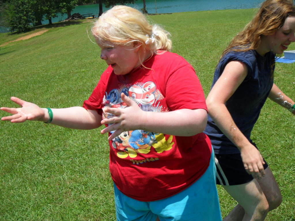 Kids competing in the Gattawana Olympics