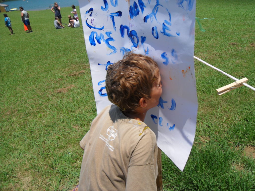 Kids competing in the Gattawana Olympics