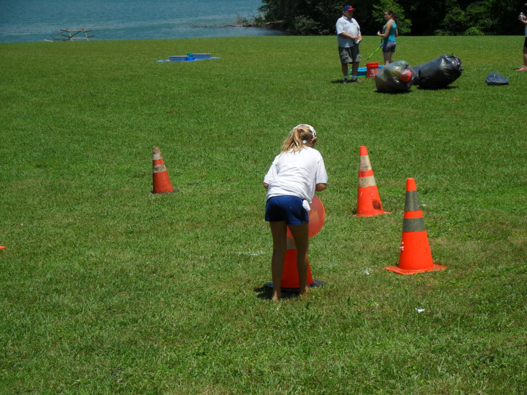 Kids competing in the Gattawana Olympics