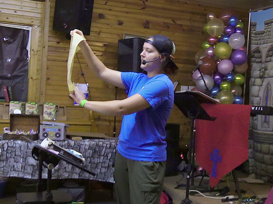 Ruthie teaching the kids